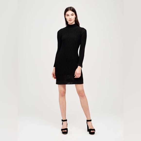 L’AGENCE Edita Ribbed Turtleneck Dress - Picture 2 of 10